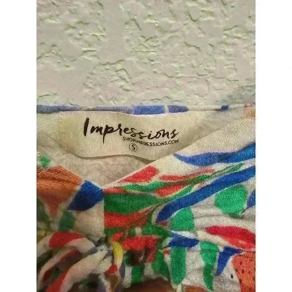 IMPRESSIONS, PRETTY AND PLEASANT FLORAL MIDI sz Small - Picture 3 of 3